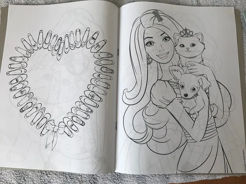 Customize Printing Children Coloring Book Set With Coloring Pencil