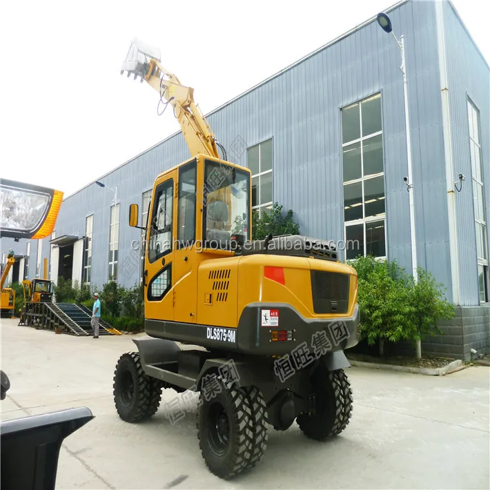 Farm hydraulic excavator 2 Ton digger with bulldoze