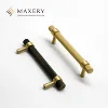 Maxery Brass Furniture Handles and Knobs Knurled Solid Brass Cabinet Knobs Replacement Door Knobs Wardrobe Pulls