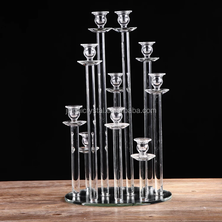 100cm Tall New Wedding Centerpiece Glass Tubes Crystal Candelabra 10