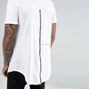 t shirt white top level classical tall tee extra long side zip new arrival new design long tee shirt