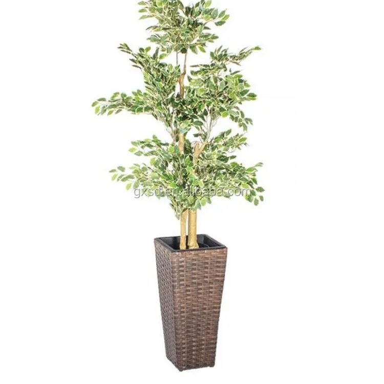 Home Goods Planter Resin Wicker Tall Square Italian Flower Pots Buy