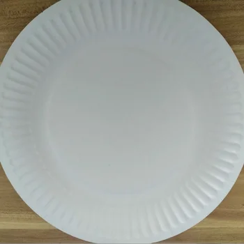 Pure White Disposable Paper Plates 