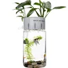 Desktop Aquaponic Aquarium USB Fish Tank With Quiet Water Filtration