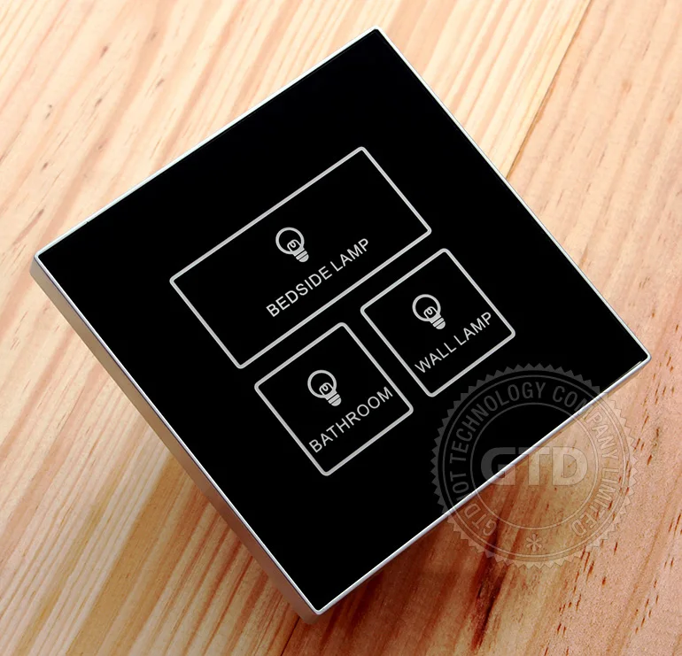 3 组触摸开关与钢化玻璃面板