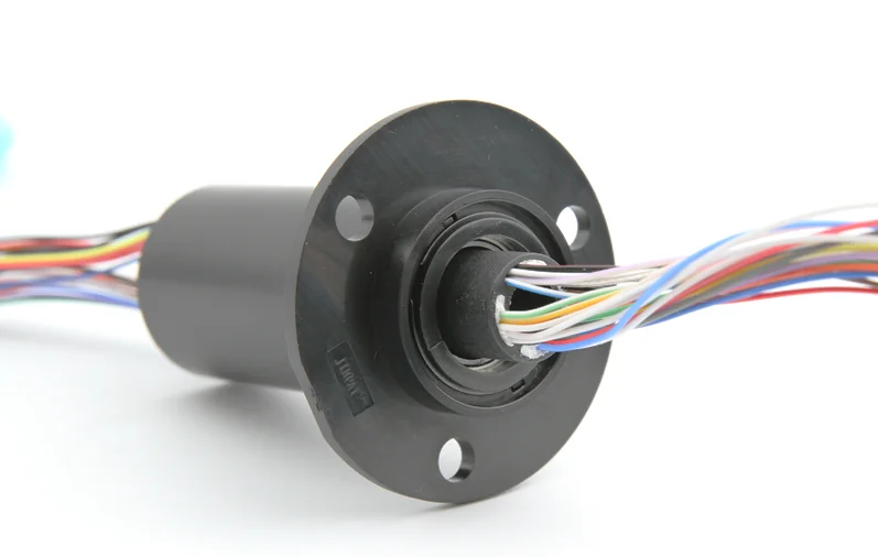 360 Rotary Union Electrical Connector Slip Ring,24 Circuits 2a,1300