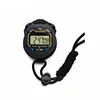 Classic Digital Handheld LCD Chronograph Sports Stopwatch Timer Waterproof with string