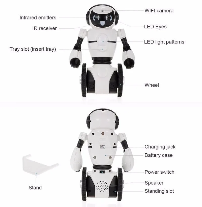 Best Sellers Of Aliexpress 0.3mp Wifi Robot Camera App Controlled Robot