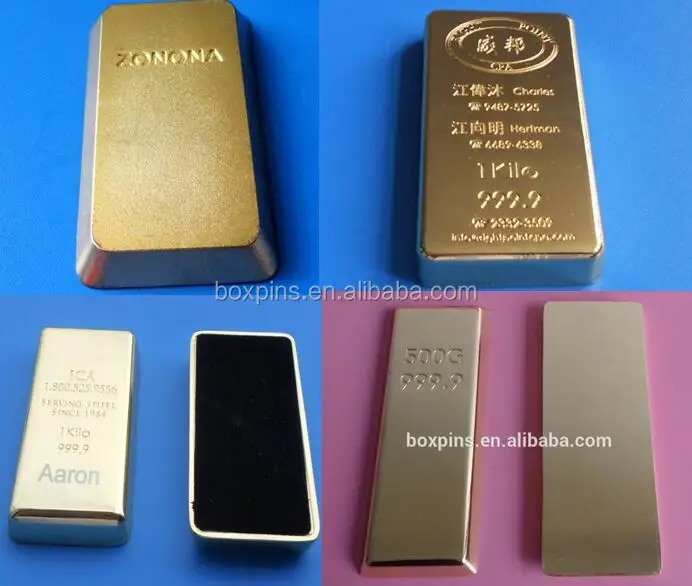 Factory Price New Cheap Custom Gold Bars 24k Plated Wholesale (not Real