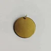 Blank Antique Bronze Round Necklace Charm /Pendent