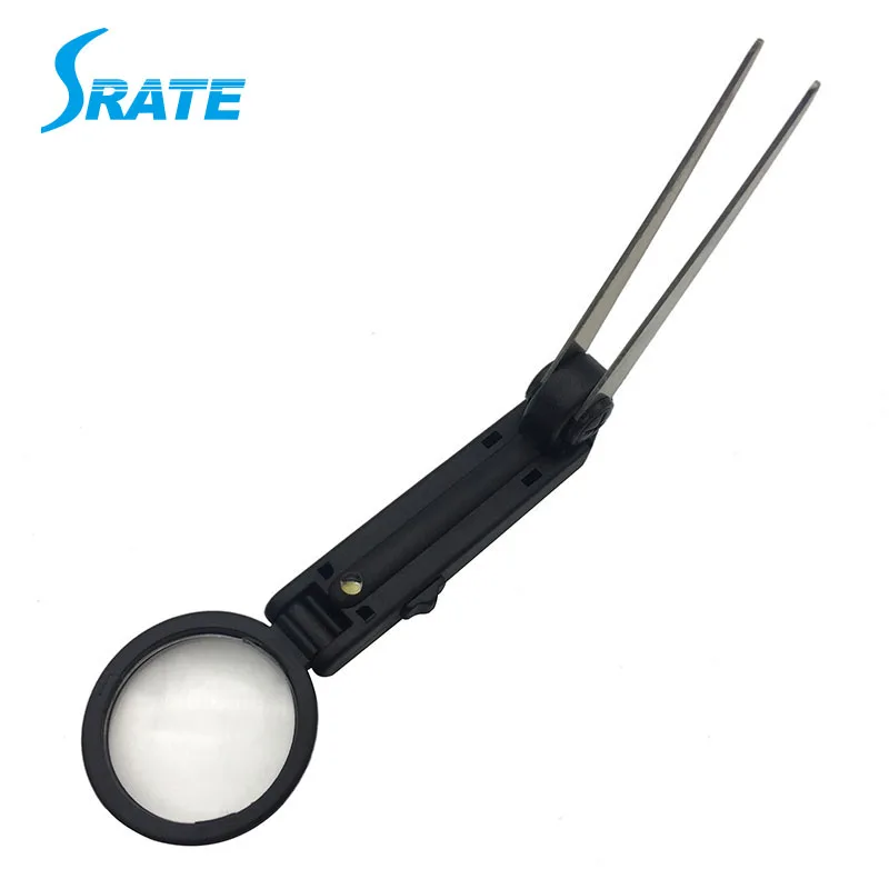 Mg17134 10x Tweezer Magnifying Glass With Led Light Buy Magnifying