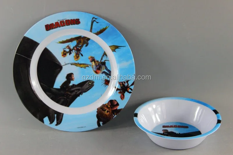 2016 New Design Melamine Kids Plate And Bowl Sets For Sale