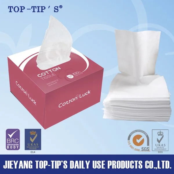Personal Care Facial Tissue 100pcs Per Box Cotton Tissue Comfortable