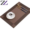 5 star hotel wedding banuqet non slip PVC decorating dining designs placemat luxurious silicone rubber table mats for restaurant