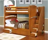 Factory price european style Small space Twin over Full Bunk Beds