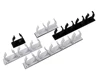 New design wall mounted hanging plastic spice jar rack decorative spice rack set with 5 clips