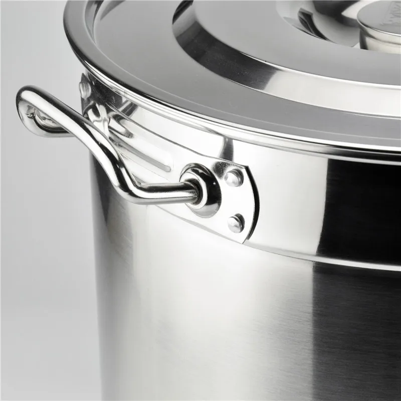 Factory Supply Stock Pot Commercial Stainless Steel Cookware Set,Large Capacity Cook Pot Soup