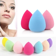 Nova cor aleatória makeup blender latex free cosméticos puff esponja flawless suave waterdrop em forma de ferramentas de beleza maquiagem para o rosto