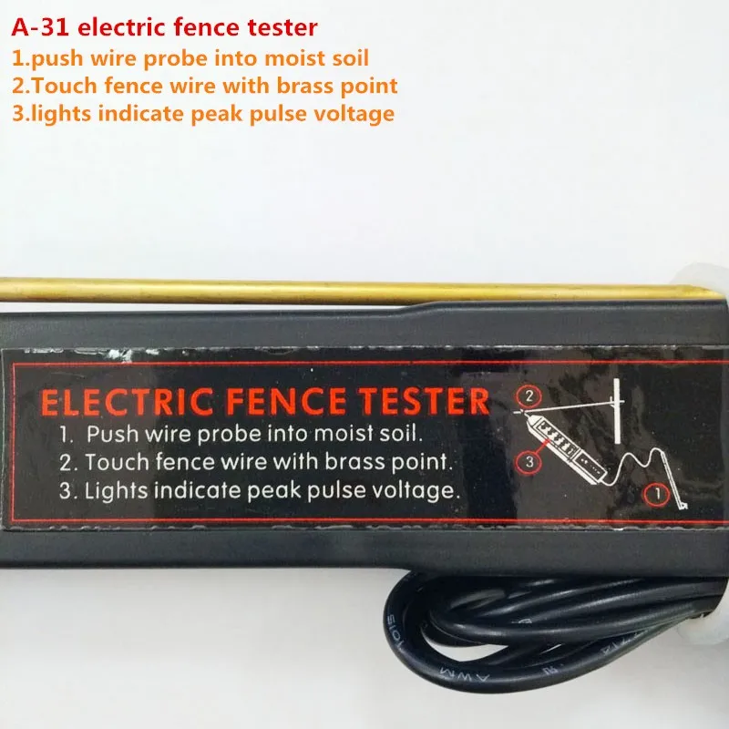 High Resistance Electric Fence Tester,,Fence Lead Connector Poly Tape