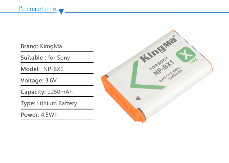 KingMa Professional rechargeable Digital Camera battery BX1 for Sony NP-BX1