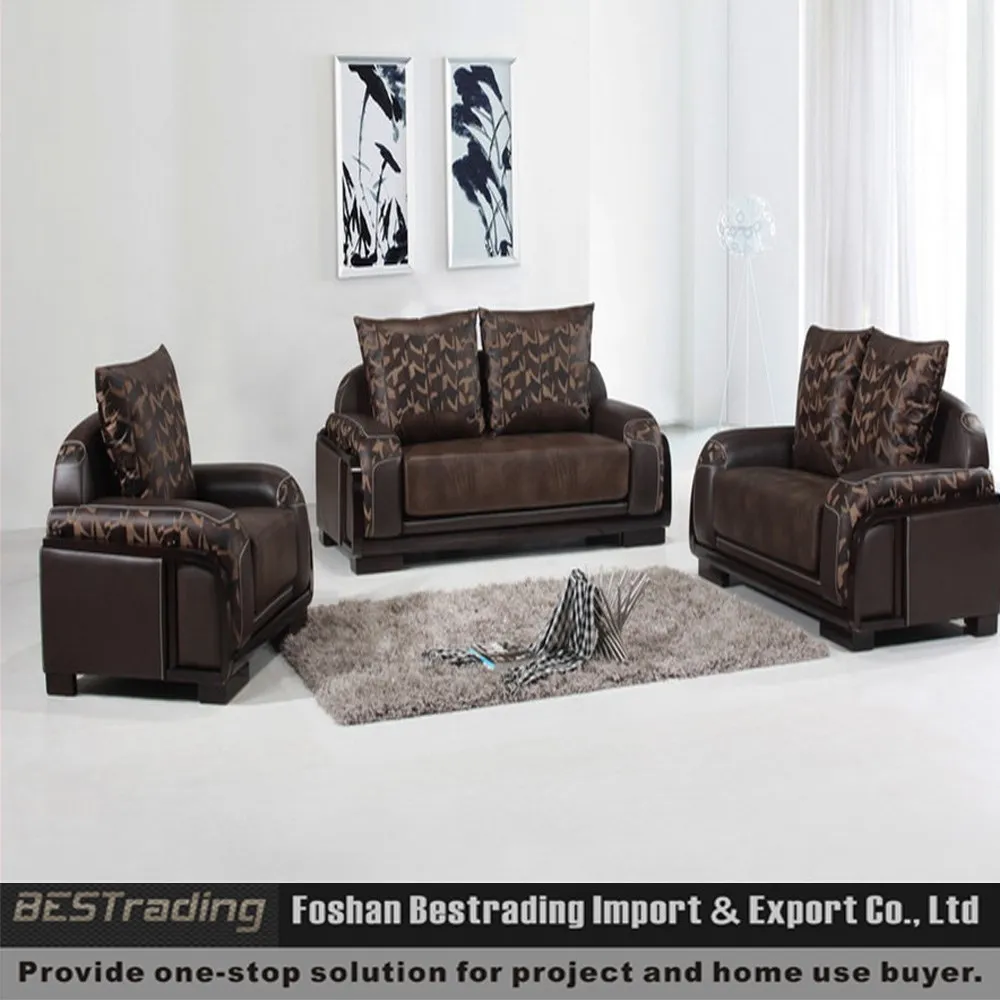 Pu sofa, lederen sofa set, leren bank gemaakt in china woonkamer ... Kleine slaapkamers waarvan bed