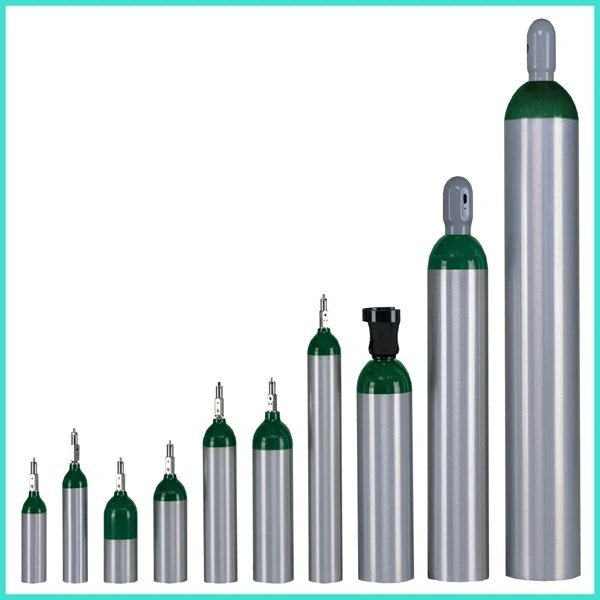 Different Sizes And Color Medical Equipment Aluminum Oxygen Gas ...