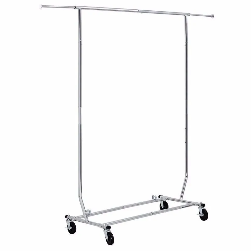 Adjustable Rolling Display Drying Portable Clothing Rack - Buy Clothing ...