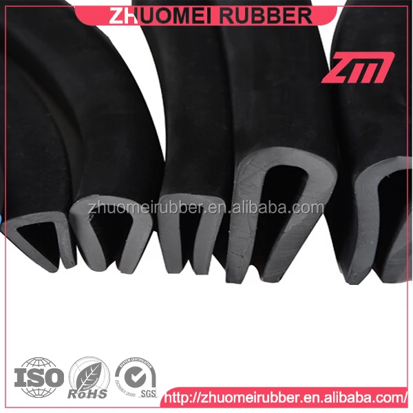 U Channel Rubber Glass Edge Protection 68mm Buy Glass Edge