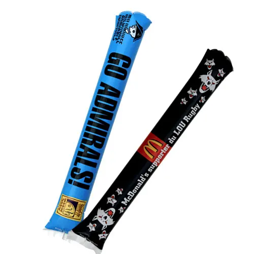 Custom printing bang boom Inflatable Noisemaker balloon cheering stick