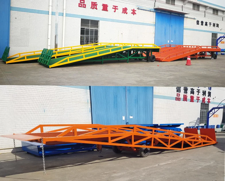8000kg hot sale warehouse mobile dock ramp/container unloading system