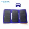 21W portable Folding Blue Sunpower cell Solar charger battery solar energy panel