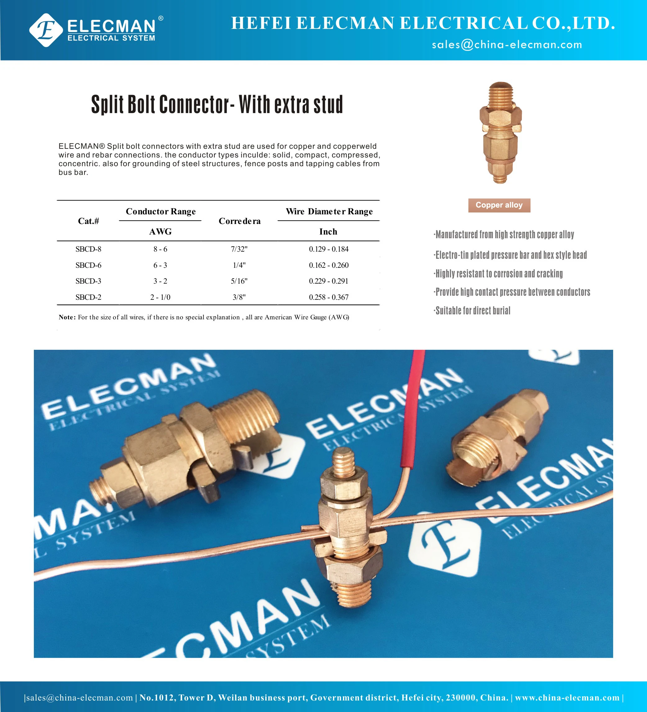Split Bolt Connectors With Extra Stud Buy Split Bolt Connector,Split