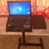 Hot Selling Newest Fashion aluminum swivel 17 inch desk folding table grier laptop tables easy assemble computer