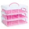 3 tier plastic cupcake carrier cupcake container cake storage