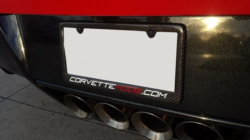 corvette c7 license plate frame