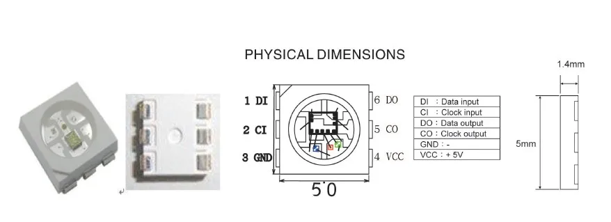 Rgb led 6 pin