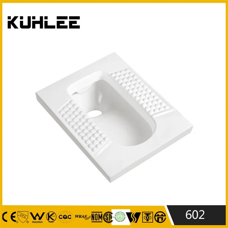 Squatting pan sanitary ware toilet bathroom water closet cheap price 602