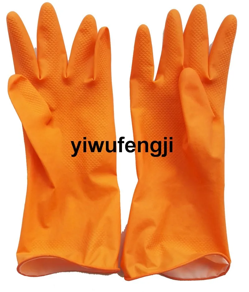 Orange Latex Household Glove/ Cleaning Latex Household Glove Buy