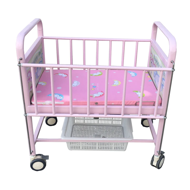 Good Quality Cheap Hospital Movable Baby Crib Manufacturer For