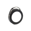 RFID Passive Laser Number Printing Keyfob with Metal Ring