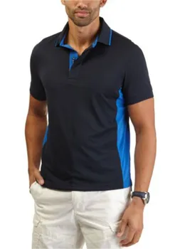 Navy Blue Polo Shirts For Men Fashion Polo Collar Tshirt Design - Buy ...