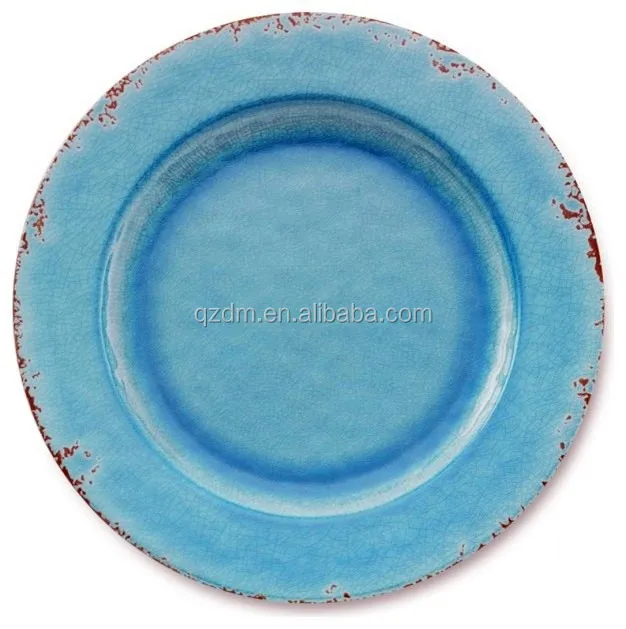 Rusty Design Melamine Dinner Plate With Good Quality