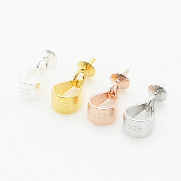 Wholesale 925 Sterling Silver Pendant Mountings For Pearl Diy Jewelry