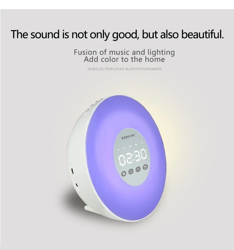 Alarm Clock Wireless Bluetooth Speaker with FM Radio(J10)