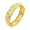 xuping imitation jewelry simple gold plated cuff bangle bracelet for women