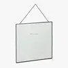 Wholesale Alibaba China supplier wall hanging metal frame rectangle decorative glass mirror with chain