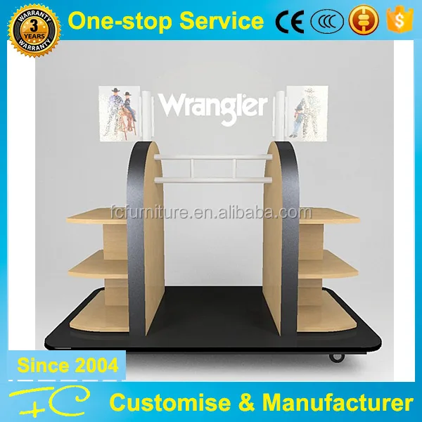 Clothing Or Bag Shoes Movable Wood Table Top Product Display Clothing Or Bag Shoes Movable Wood Table Top Product Display Shelf Showcase