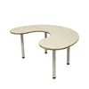 Montessori kindergarten furniture solid wood children's table solid wood desktop plus steel table legs
