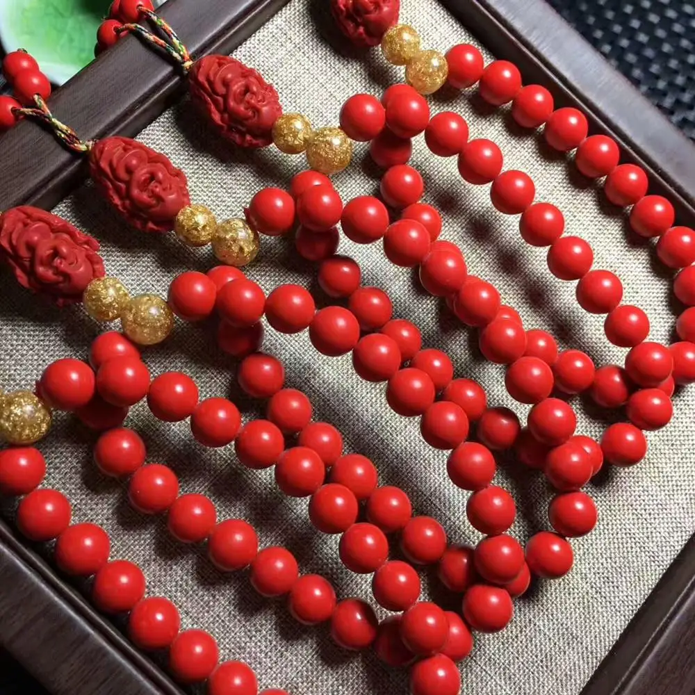 cinnabar beads