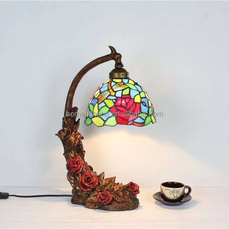 TFT-1572 tiffany led fancy table light home decorative table lamp made in china downlight lamp